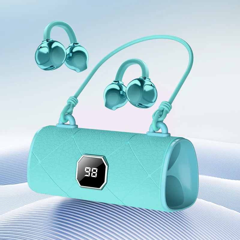Over Ear Wireless Bluetooth 5.4 Headphones Sound Quality Noise Reduction Ear Clip Earphones Long Endurance Earsets for Women