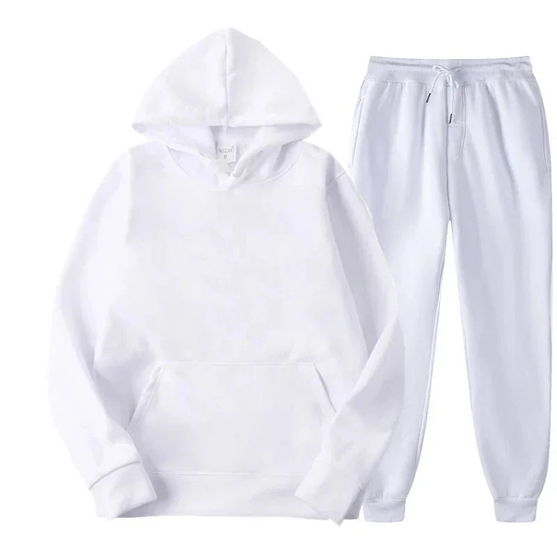 Men's Sports Suits Fashion Tracksuit Women Hoodies + Pants Two Pieces Sets Running Casual Sweatshirts Sweatpants Men's Clothing