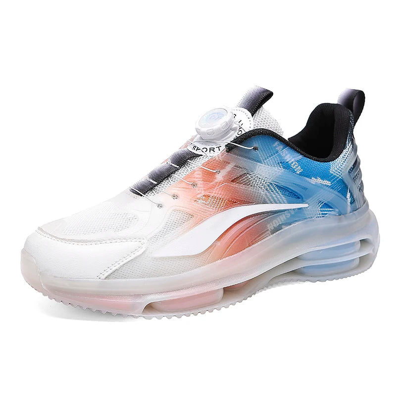 Men's Fashion Sports Basketball Shoes Air Cushion Running Shoes Comfortable Non-slip Breathable Shock Absorption Outdoor Shoes