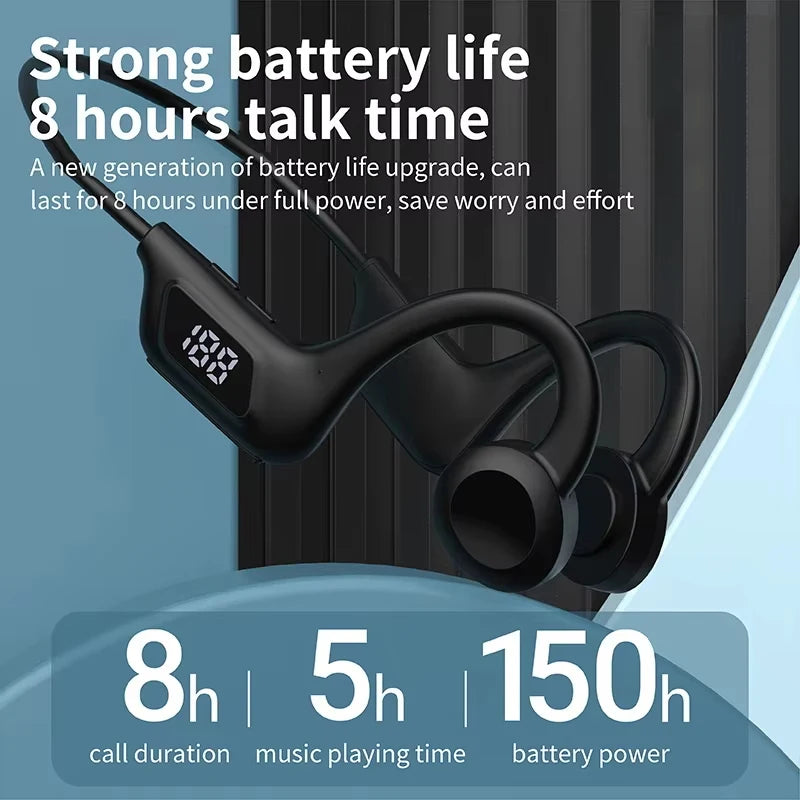 X7 Bone Conduction Wireless Earphone Sport Swimming Bluetooth Compatible Headphone Hand-free With Mic For Running Earbuds