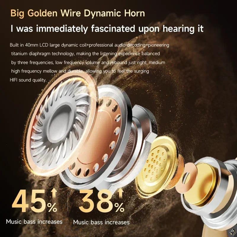 HIFI Sound Quality Headphones Wireless Bluetooth Speakers Comfortable Portable Bluetooth Phones for Ear Buds Wireless Earbuds