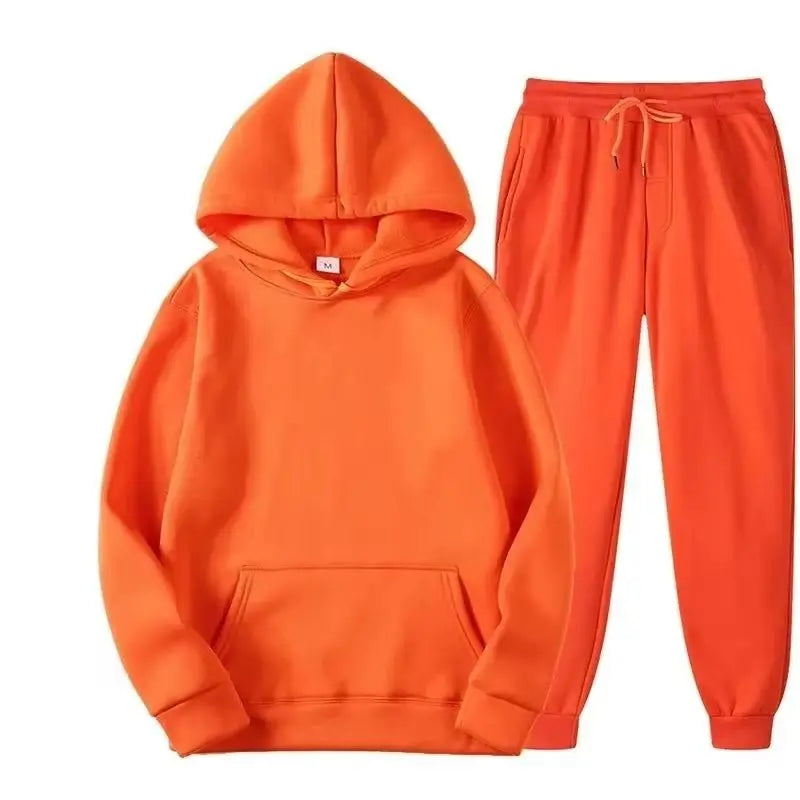 Men's Sports Suits Fashion Tracksuit Women Hoodies + Pants Two Pieces Sets Running Casual Sweatshirts Sweatpants Men's Clothing