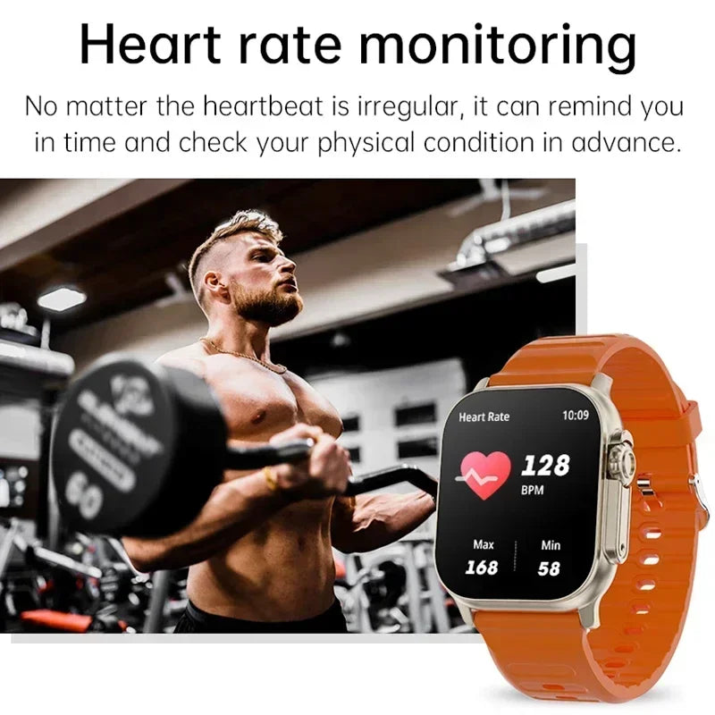 New Watch 10 Ultra Smart Watch 49mm 2026 New NFC Men Women GPS Track Bluetooth Call BT Music Games Wireless Charging Smartwatch