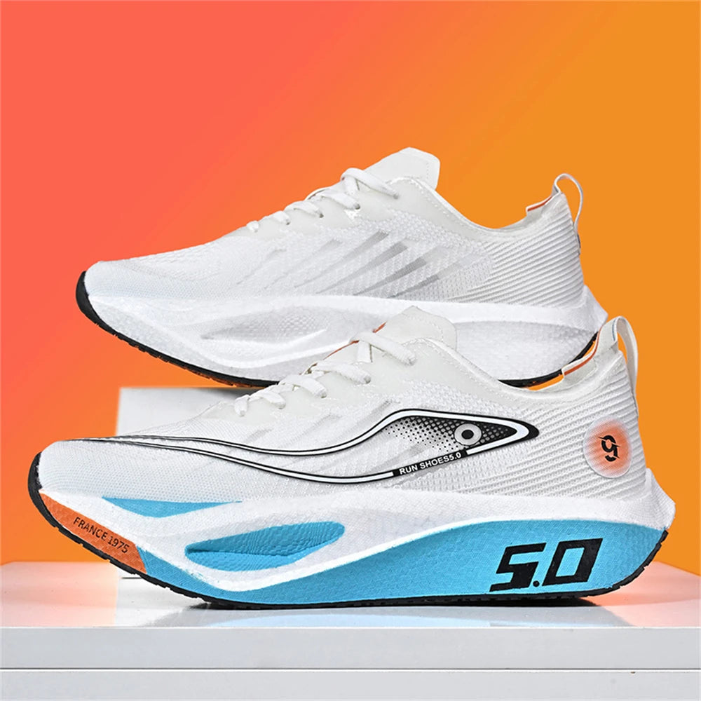 Men Sports Running Shoes Carbon Board Speciality Marathon Breathable Lightweight Women's Comfortable Nonskid Casual Sneakers New