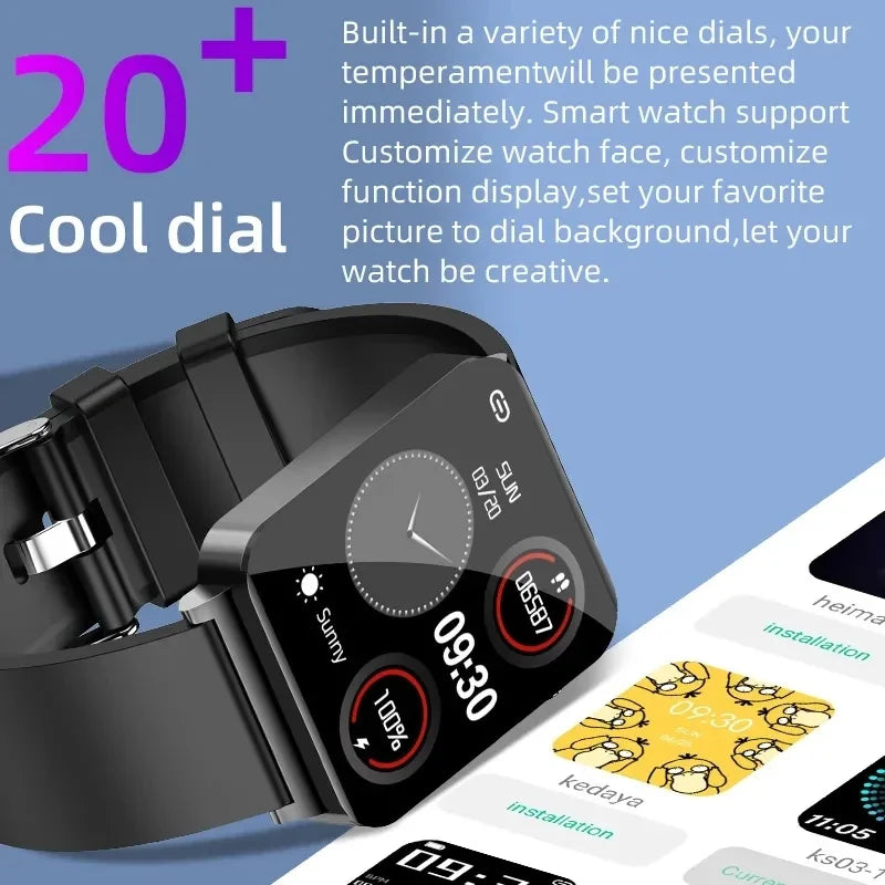2025 New Blood Lipids Smart Watch Men ECG+PPG Heart Rate Body Temperature Monitor Women Smartwatch Fitness Tracker Sport Watches