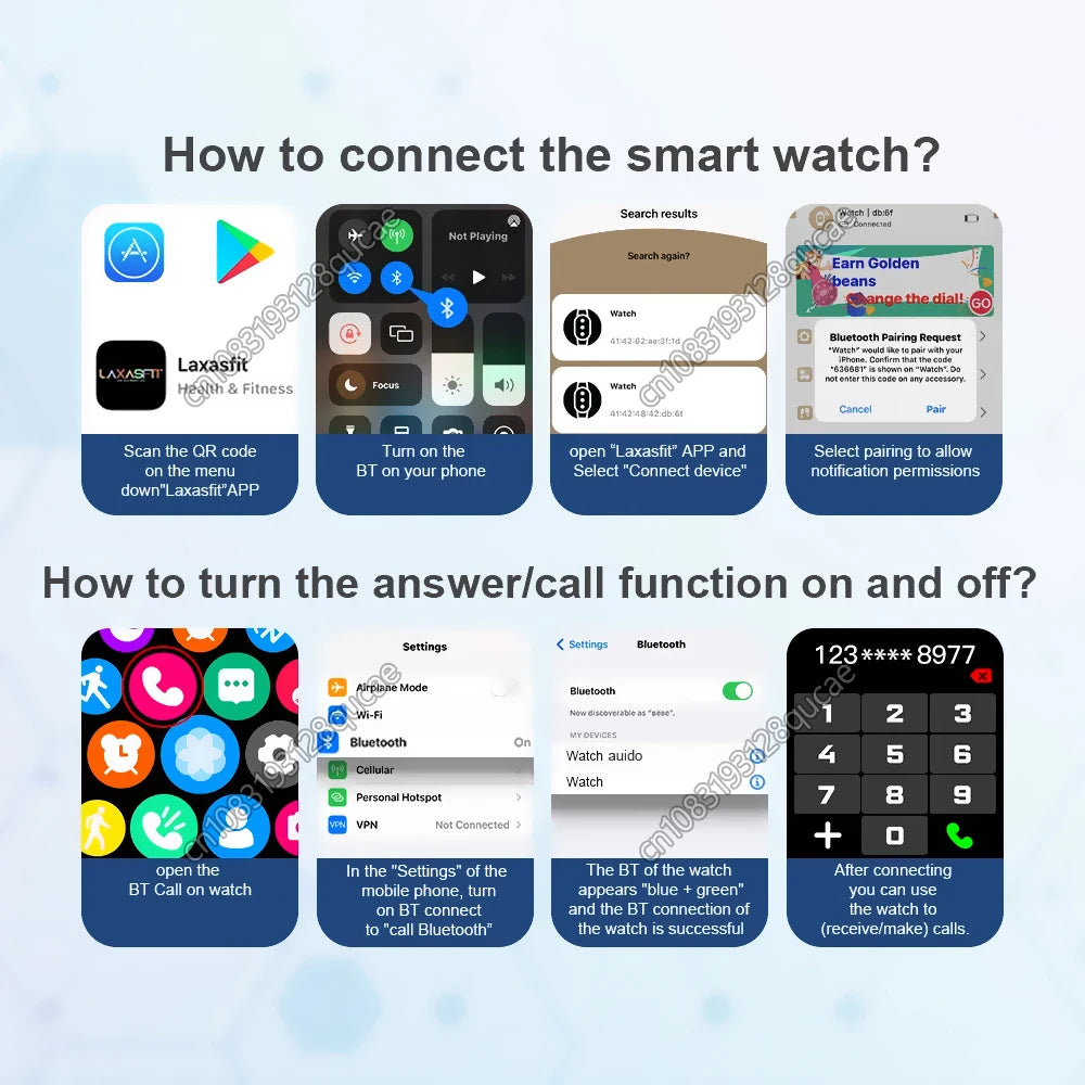 2026 New Smart Watch 2.01'' HD Display Bluetooth Call Message Alert Sports Mode GPS Tracker Smartwatch Men Women For Android IOS