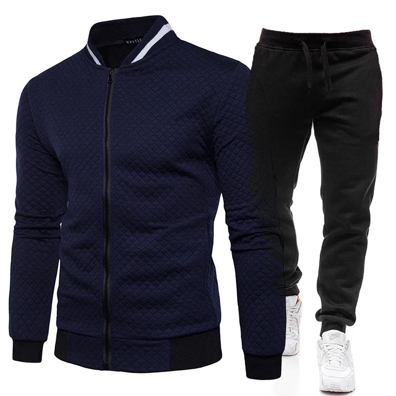Men's 2025 Tracksuit Set Two-Piece Fashion Jogging Outfit Spring Autumn Baseball Sports Wear Comfortable Tracksuit