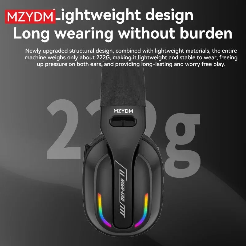 Wireless gaming headphones: 2.4G/ wired/ foldable Bluetooth headphones, providing an immersive audio experience for PC/PS4/PS5.