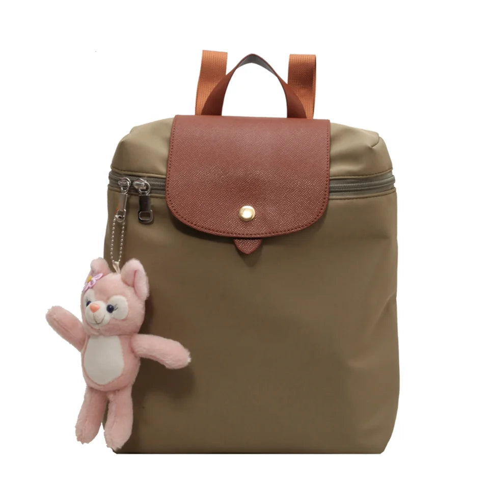 Ladies Fashion Trending Backpack Large Capacity Portable Travel College Student School Bag Female Casual Versatile Shopping Bag