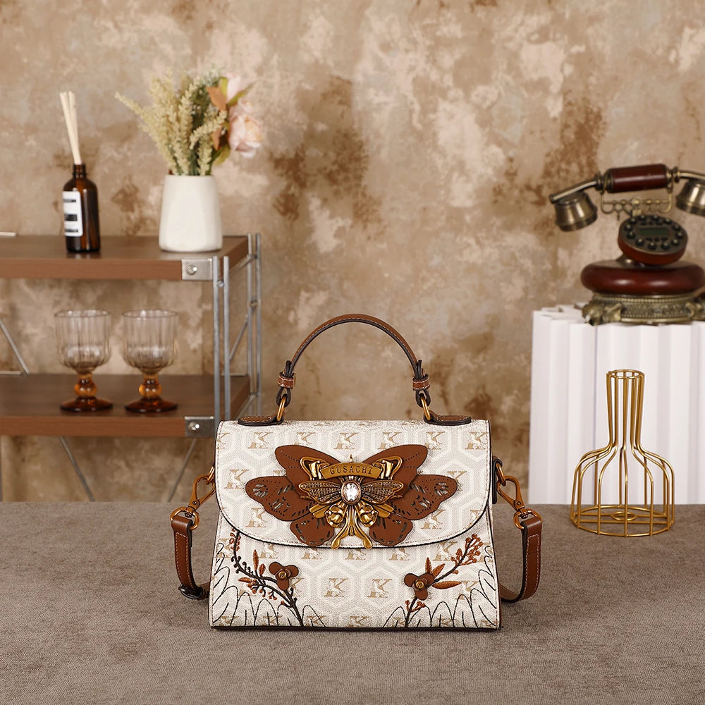 Ladies' handbag, vintage heavy-duty handbag, 2026 season new, high-end and niche design, single shoulder crossbody bag, daily bu