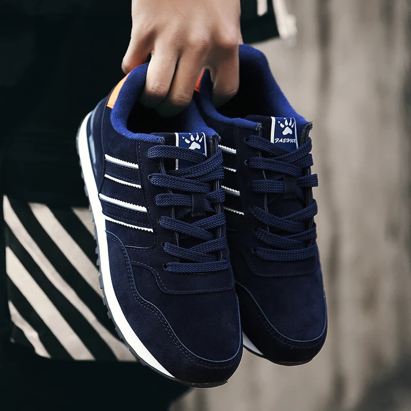 High Quality Men's Sneakers Leather Casual Shoes Autumn 2024 New Breathable Men Shoes Tenis Male Flat Shoe Zapatillas Hombre