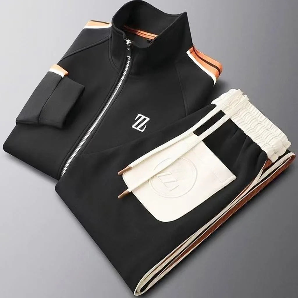 2026 men tracksuit Sportswear Suit Men's Jacket Trendy ins Embroidered Fashion Men's Jacket Trousers Two-Piece Set men clothing