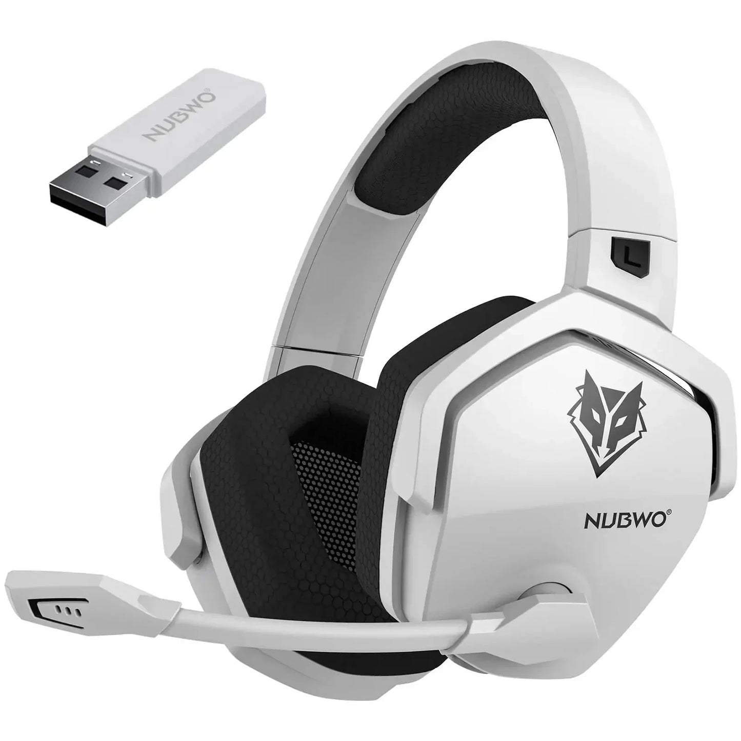 NUBWO G06 Dual Wireless Headsets Gamer with Microphone 2.4GHz Bluetooth 5.3 Gaming Headphones for PS5, PS4, PC, Mobile, Switch