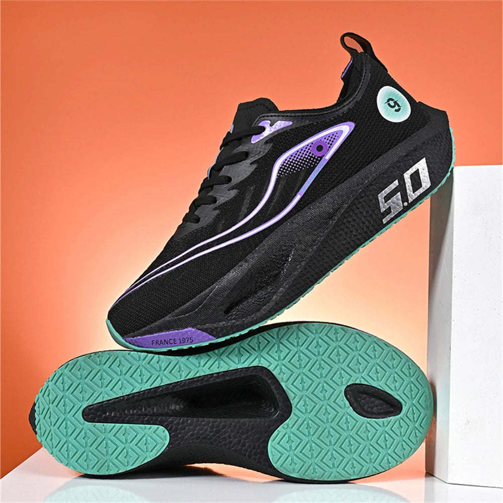 Men Sports Running Shoes Carbon Board Speciality Marathon Breathable Lightweight Women's Comfortable Nonskid Casual Sneakers New