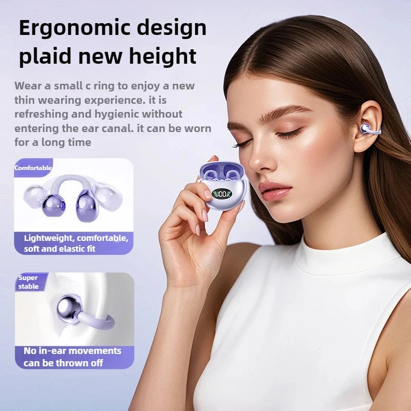 OnePlus Clip-on Earbuds Clip-on Wireless Earphones Bluetooth Premium Audio Bluetooth Premium Audio Sports Headphones Wtih Mic