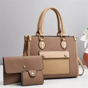 Ladies Diaper Bag Elegant Classic Designer Leather Handbag Shoulder Crossbody Bag Minimalist Commuter