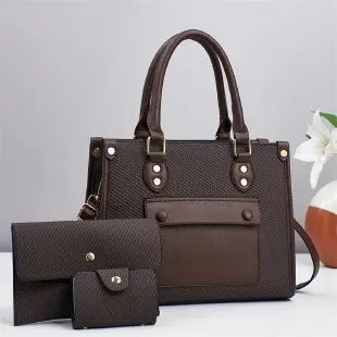 Ladies Diaper Bag Elegant Classic Designer Leather Handbag Shoulder Crossbody Bag Minimalist Commuter