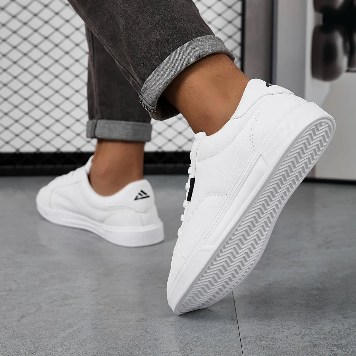 Men Shoes Comfortable Casual For Women White Leather Sneakers Lightweight Walking Flat Outdoor Sport Running Tennis zapatillas