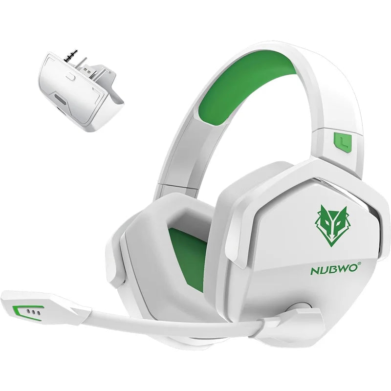 NUBWO G06 Dual Wireless Headsets Gamer with Microphone 2.4GHz Bluetooth 5.3 Gaming Headphones for PS5, PS4, PC, Mobile, Switch