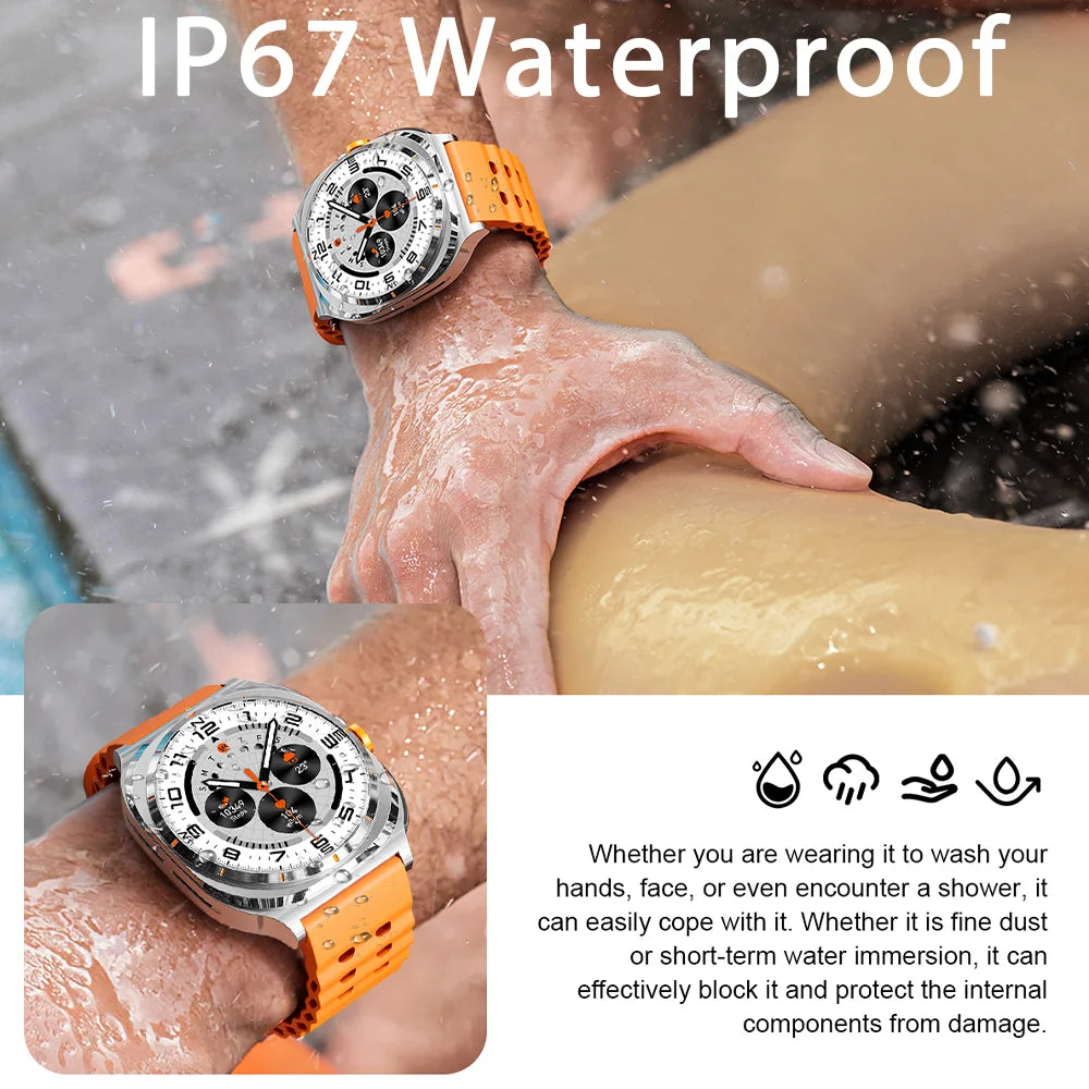 2025 Watch 2-In-1 Headphone Smartwatch Ip67 Waterproof Gps Positioning Local Music Heart Rate Monitoring Bt Call Men'S Watch