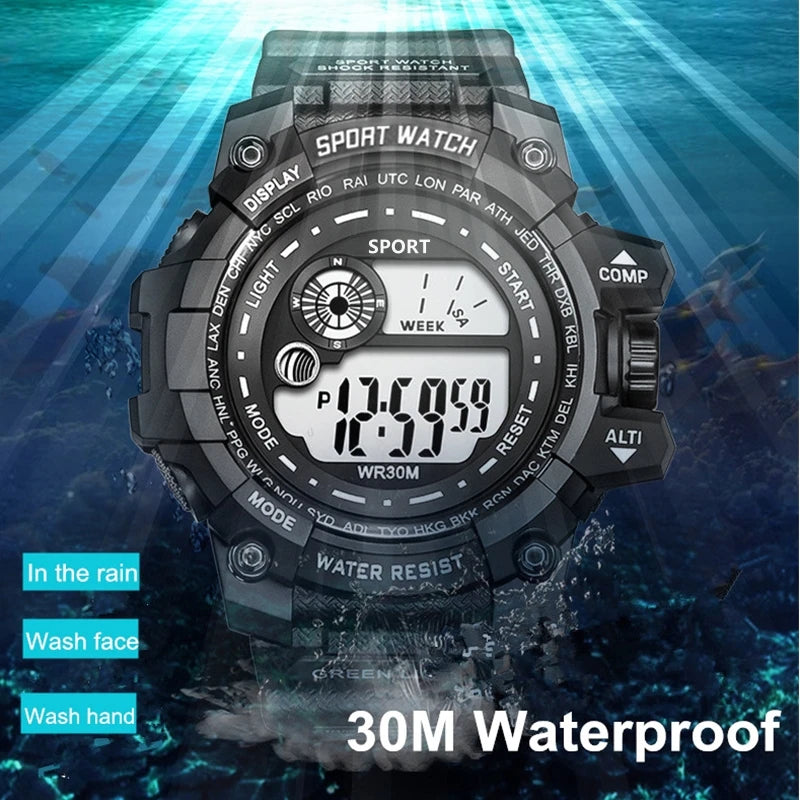 Digital Children's Watches Sport Wrist Watch Women Men Unisex Electronic Clock Fashion Wristwatch Boys Girls Gifts Montre Homme