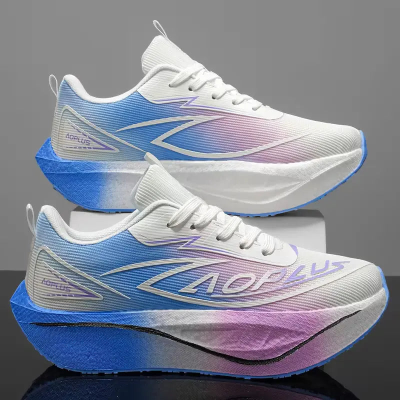 Men's Sports Shoes Carbon Plate Running Shoes Male Marathon Sneakers Racing Shock-absorbing Athletics Training Shoes for Women