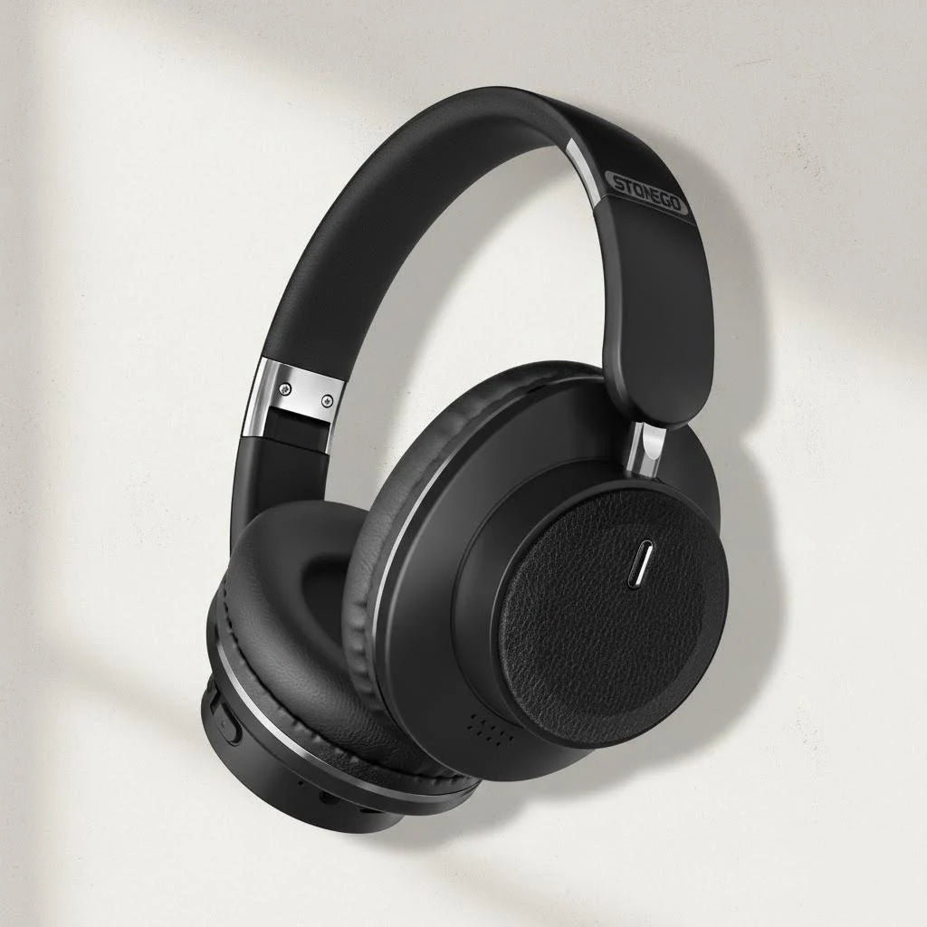 Portable Foldable Wireless Headphones High Resolution Sound Noise Cancellation Comfortable All Day Wear