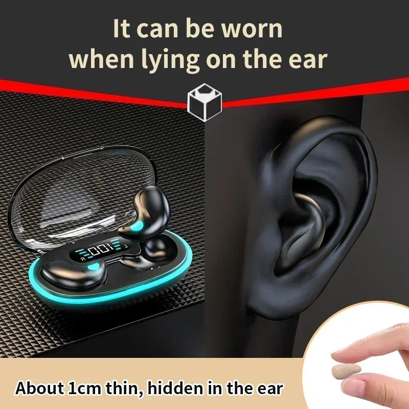 X55 Mini Wireless Earphones Bluetooth Headphones Noise Reduction Sport Game Sleep Bluetooth 50 Earbuds HIFI Stereo Music Headset