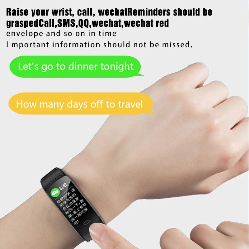 FOXBOX 2025 For All Smartphone Connections Smart Bracelet Fitness Sports Men Woman Band Couple Smartwatch Waterproof Watch LIGE