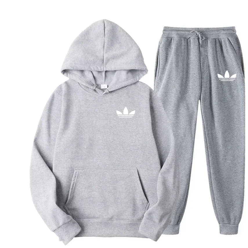 2025 New Men's Fashion Casual Tracksuits Outdoor Jogging Hooded Sets Sports Luxury Hoodie + Pants Suit Clothing