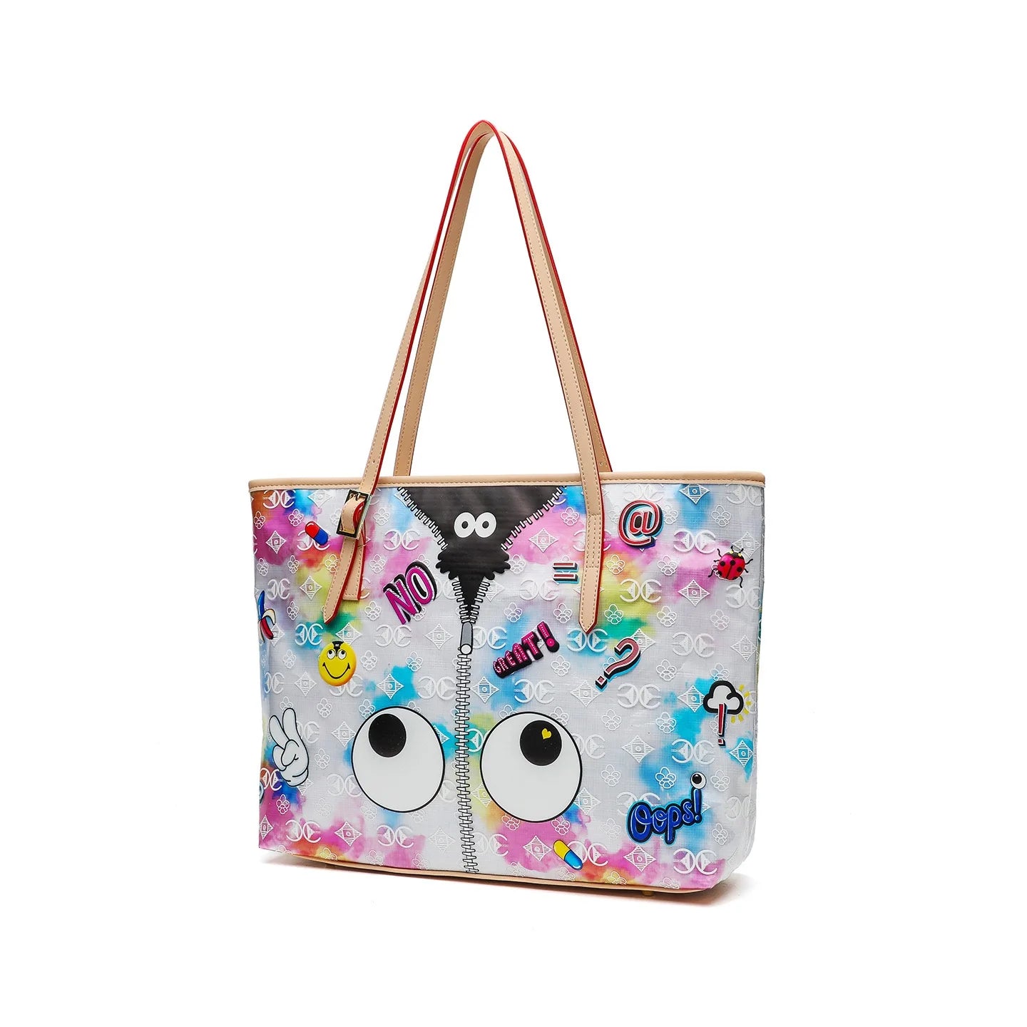 Ladies' summer storage fashionable handbag three piece set practical travel bag jelly transparent adhesive colored bag