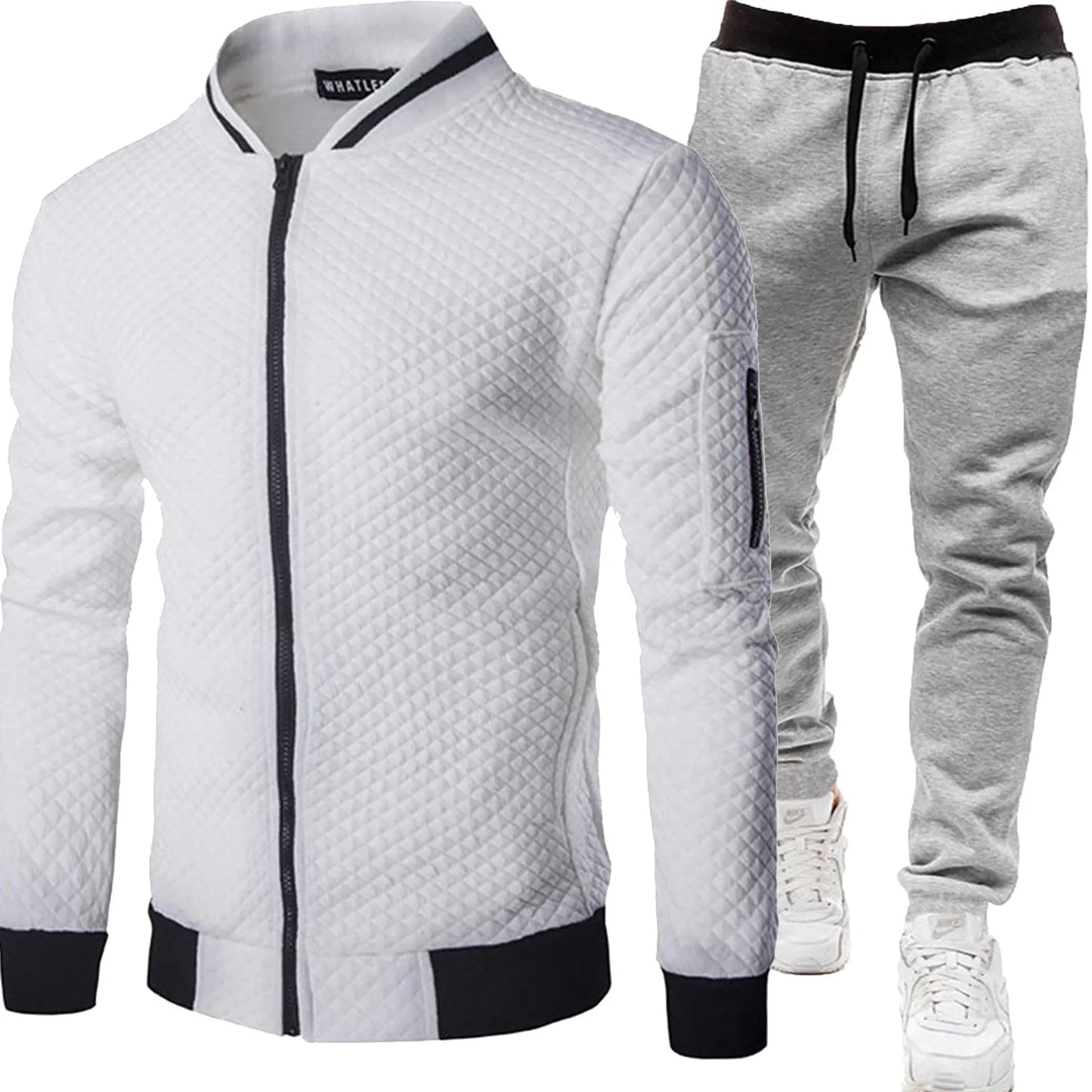 Men's 2025 Tracksuit Set Two-Piece Fashion Jogging Outfit Spring Autumn Baseball Sports Wear Comfortable Tracksuit