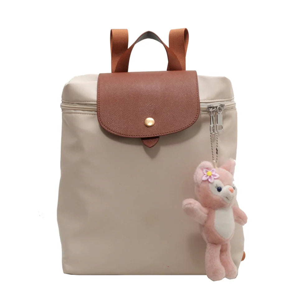 Ladies Fashion Trending Backpack Large Capacity Portable Travel College Student School Bag Female Casual Versatile Shopping Bag