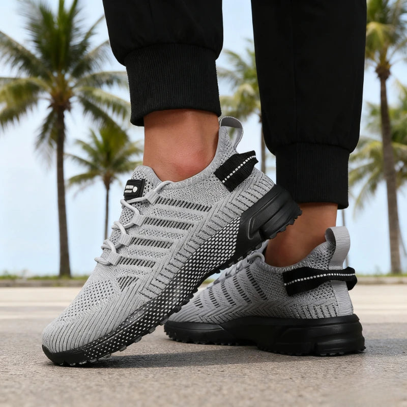Sneakers for Men Lightweight Breathable Fashionable Running Shoes Comfortable Lace Up Casual Walking Footwear Zapatillas Hombre