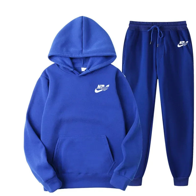 2025 Spring Autumn Men Casual Two Piece Sets Sweatshirts Men Women Street Los Fashion Printed Sports Suit
