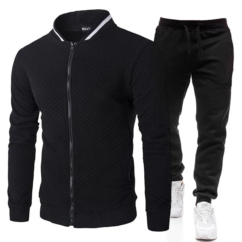 Men's 2025 Tracksuit Set Two-Piece Fashion Jogging Outfit Spring Autumn Baseball Sports Wear Comfortable Tracksuit