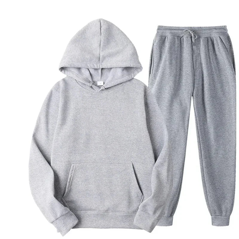 Men's Sports Suits Fashion Tracksuit Women Hoodies + Pants Two Pieces Sets Running Casual Sweatshirts Sweatpants Men's Clothing