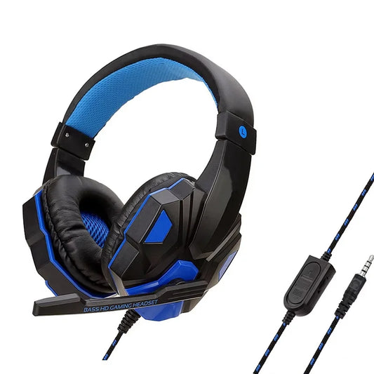 3.5mm Gaming Wired Gaming Headphones With 120° Adjustable HD Microphone For Computer PS4 PS5 Xbox Bass Stereo PC Gaming Headset