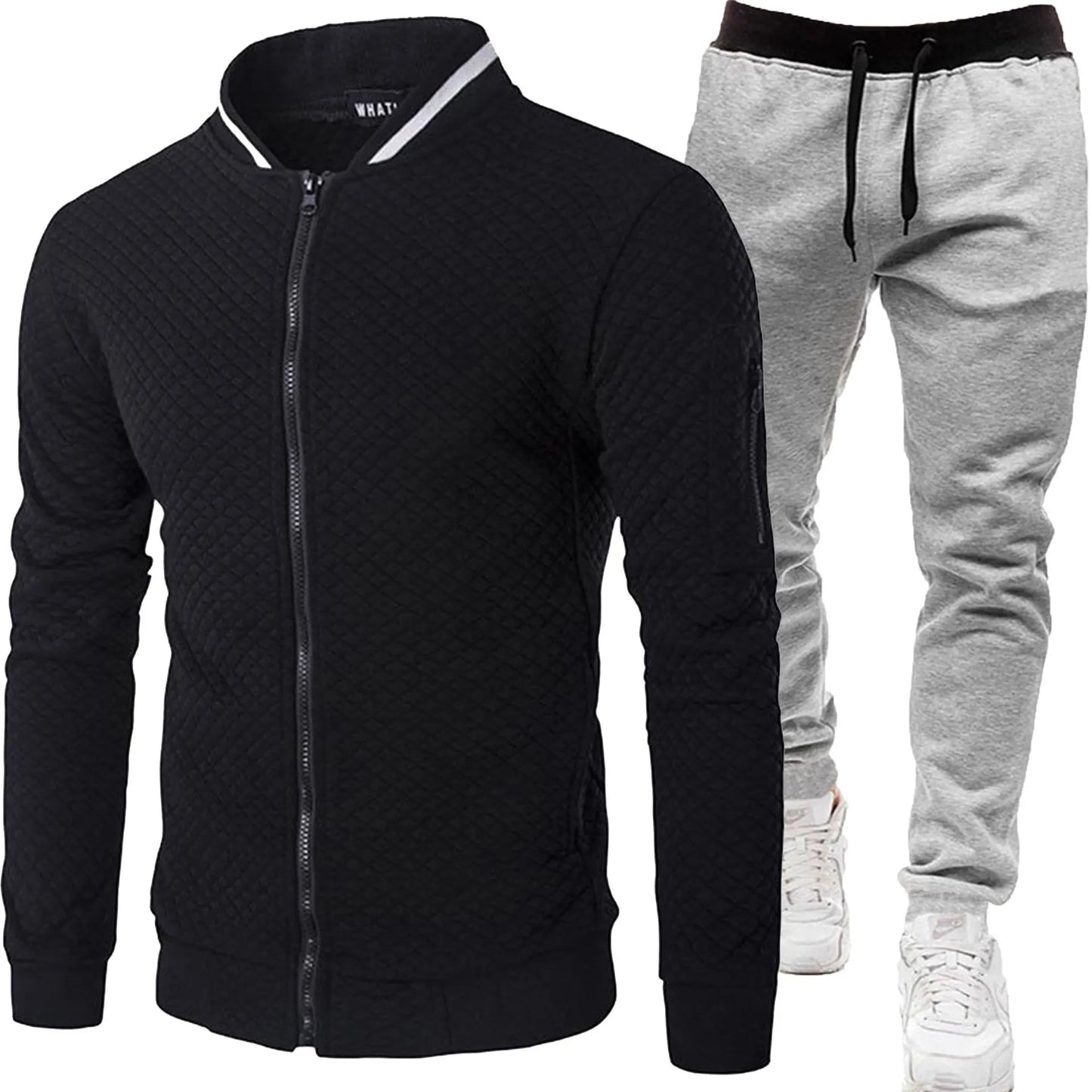 Men's 2025 Tracksuit Set Two-Piece Fashion Jogging Outfit Spring Autumn Baseball Sports Wear Comfortable Tracksuit