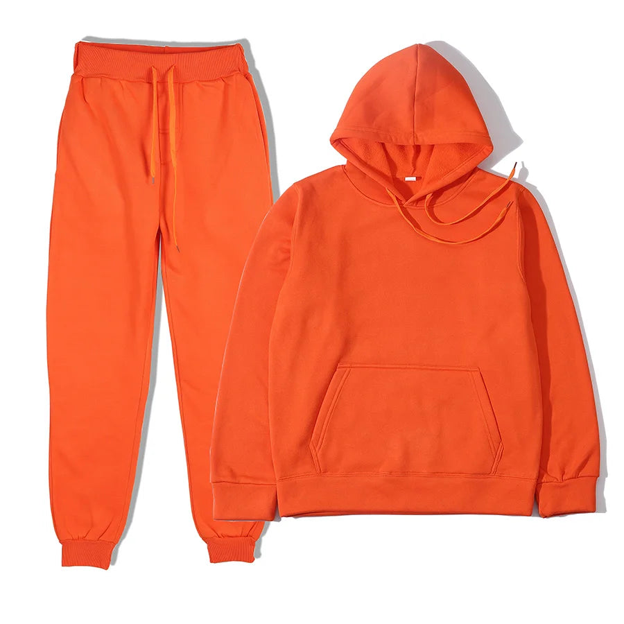 Men's Sports Suits Fashion Tracksuit Women Hoodies + Pants Two Pieces Sets Running Casual Sweatshirts Sweatpants Men's Clothing