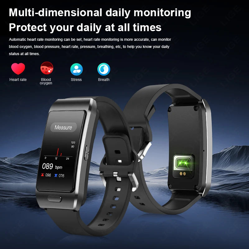 New 2 in 1 Smart Watch Men With Earbuds Smartwatch TWS Bluetooth Earphone Local Music Heart Rate Health Monitor Sport Smartwatch