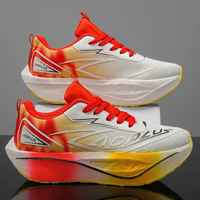 Men's Sports Shoes Carbon Plate Running Shoes Male Marathon Sneakers Racing Shock-absorbing Athletics Training Shoes for Women