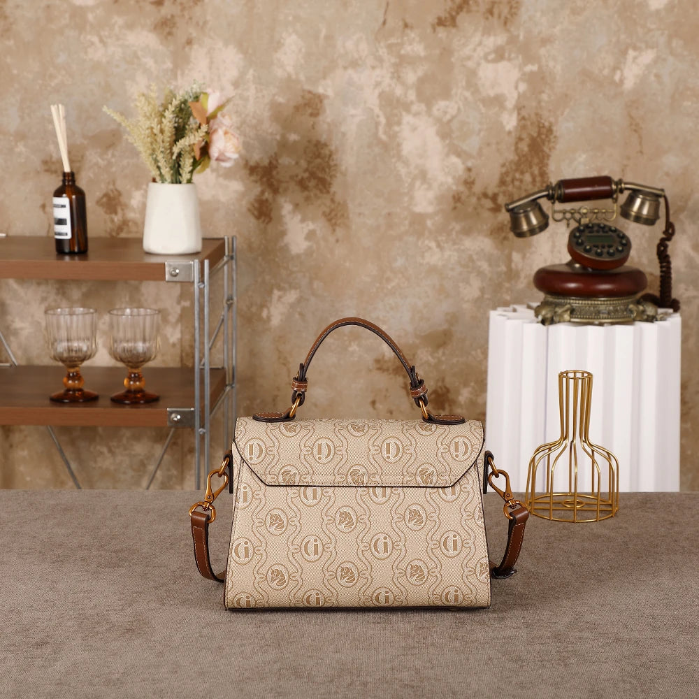 Ladies' handbag, vintage heavy-duty handbag, 2026 season new, high-end and niche design, single shoulder crossbody bag, daily bu
