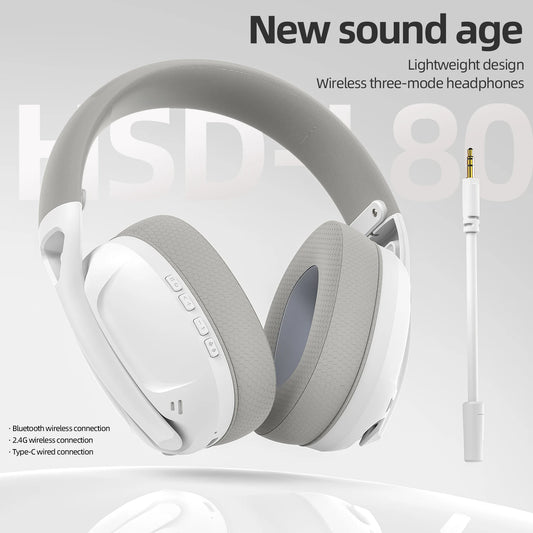 SMAILWOLF L80 Bluetooth wireless wired three-mode gaming headset laptop home lightweight headset with microphone
