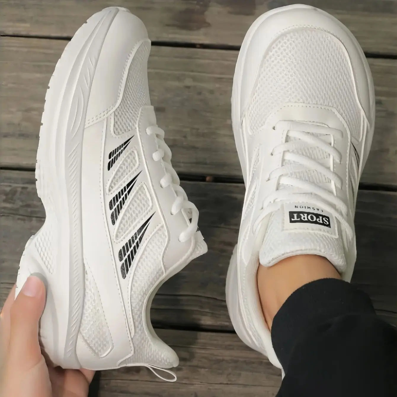 2026 New Men's Casual Sports Shoes, Thick-Soled Fashionable Design, Innovative Men's Shoes Suitable for Sports, Hiking, and Mountaineering