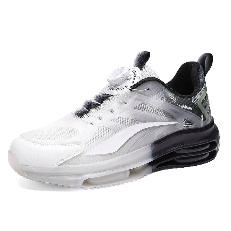 Men's Fashion Sports Basketball Shoes Air Cushion Running Shoes Comfortable Non-slip Breathable Shock Absorption Outdoor Shoes
