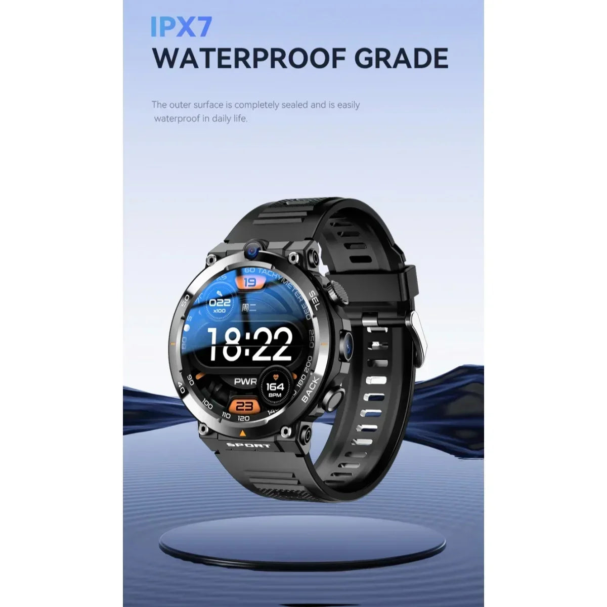 Golden Spike H10 Smartwatch 4G  LTE Android Smart Watch With 1.6'' Amoled 720*720 HD resolution Blue Light GPS Position WIFI