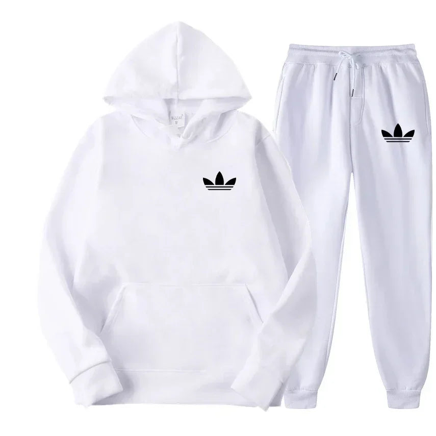 2025 New Men's Fashion Casual Tracksuits Outdoor Jogging Hooded Sets Sports Luxury Hoodie + Pants Suit Clothing