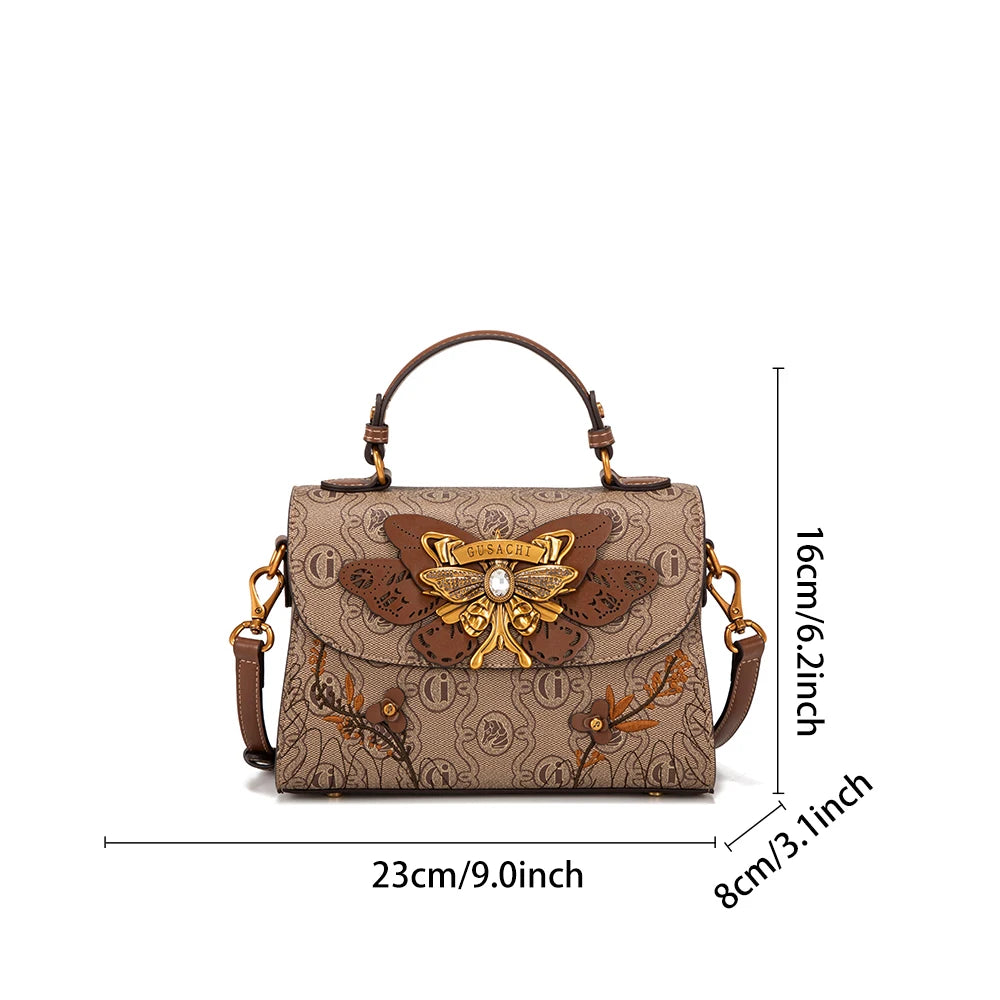 Ladies' handbag, vintage heavy-duty handbag, 2026 season new, high-end and niche design, single shoulder crossbody bag, daily bu