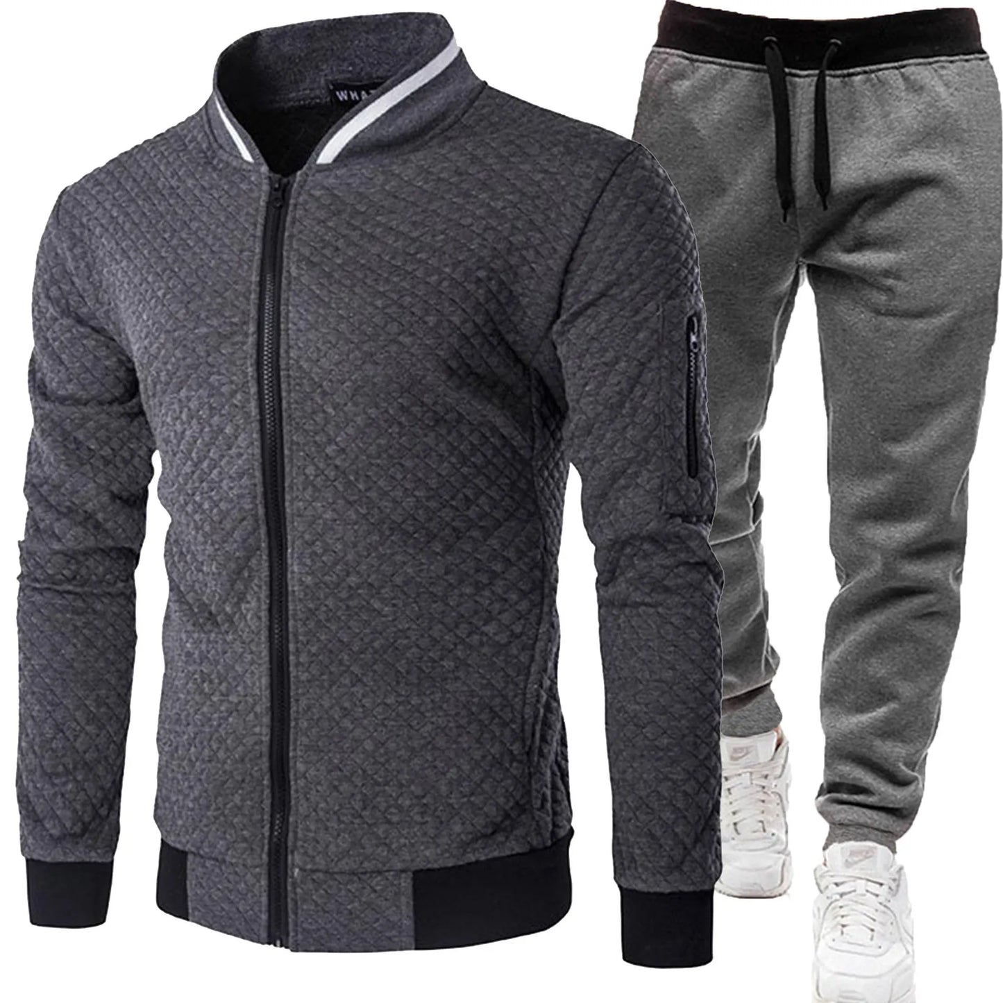 Men's 2025 Tracksuit Set Two-Piece Fashion Jogging Outfit Spring Autumn Baseball Sports Wear Comfortable Tracksuit